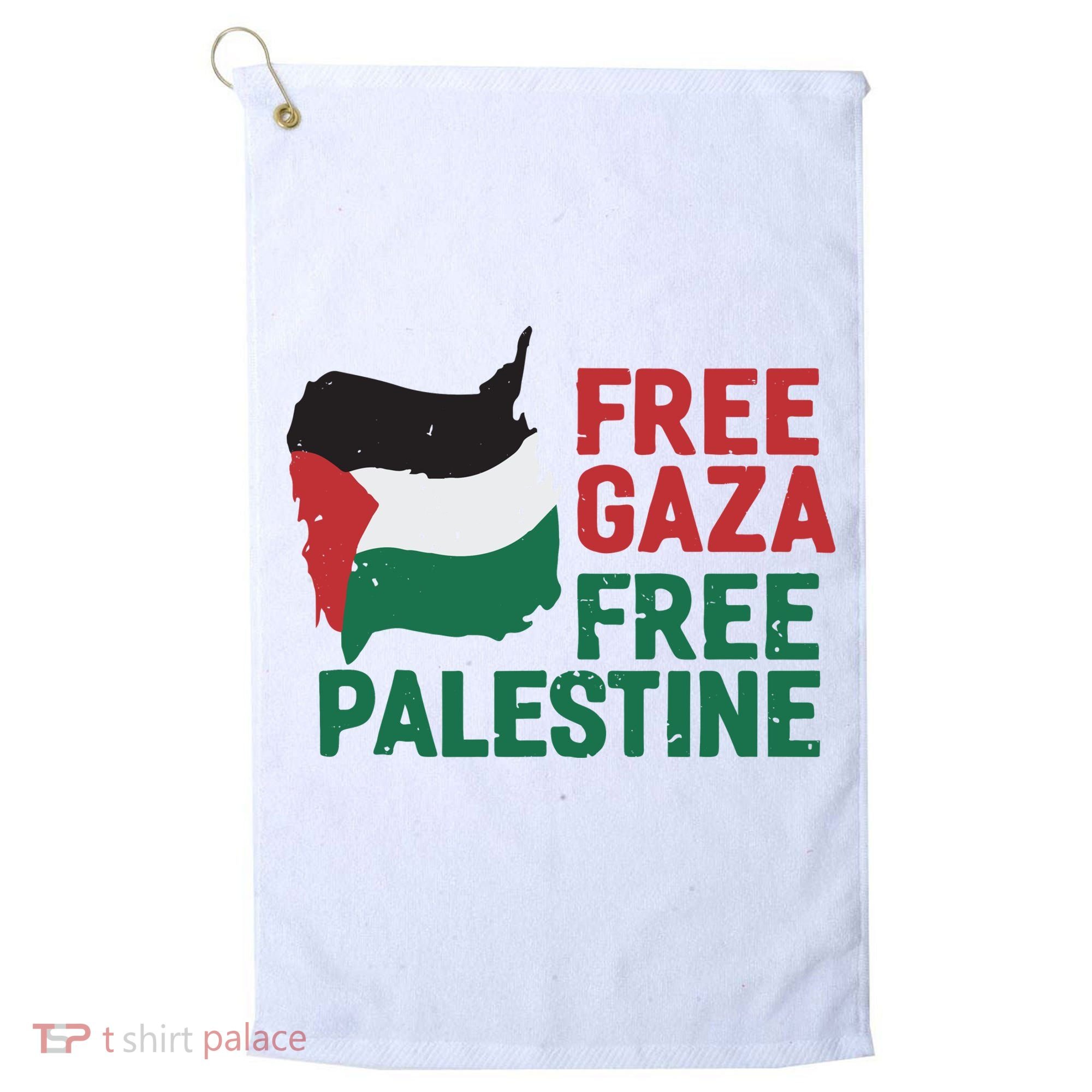 Free Palestine Stand With Palestine Activist Equality Golf Towel