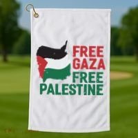 Free Palestine Stand With Palestine Activist Equality Golf Towel thumb 1