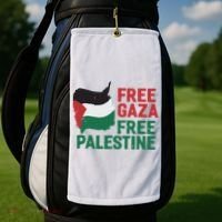 Free Palestine Stand With Palestine Activist Equality Golf Towel thumb 2