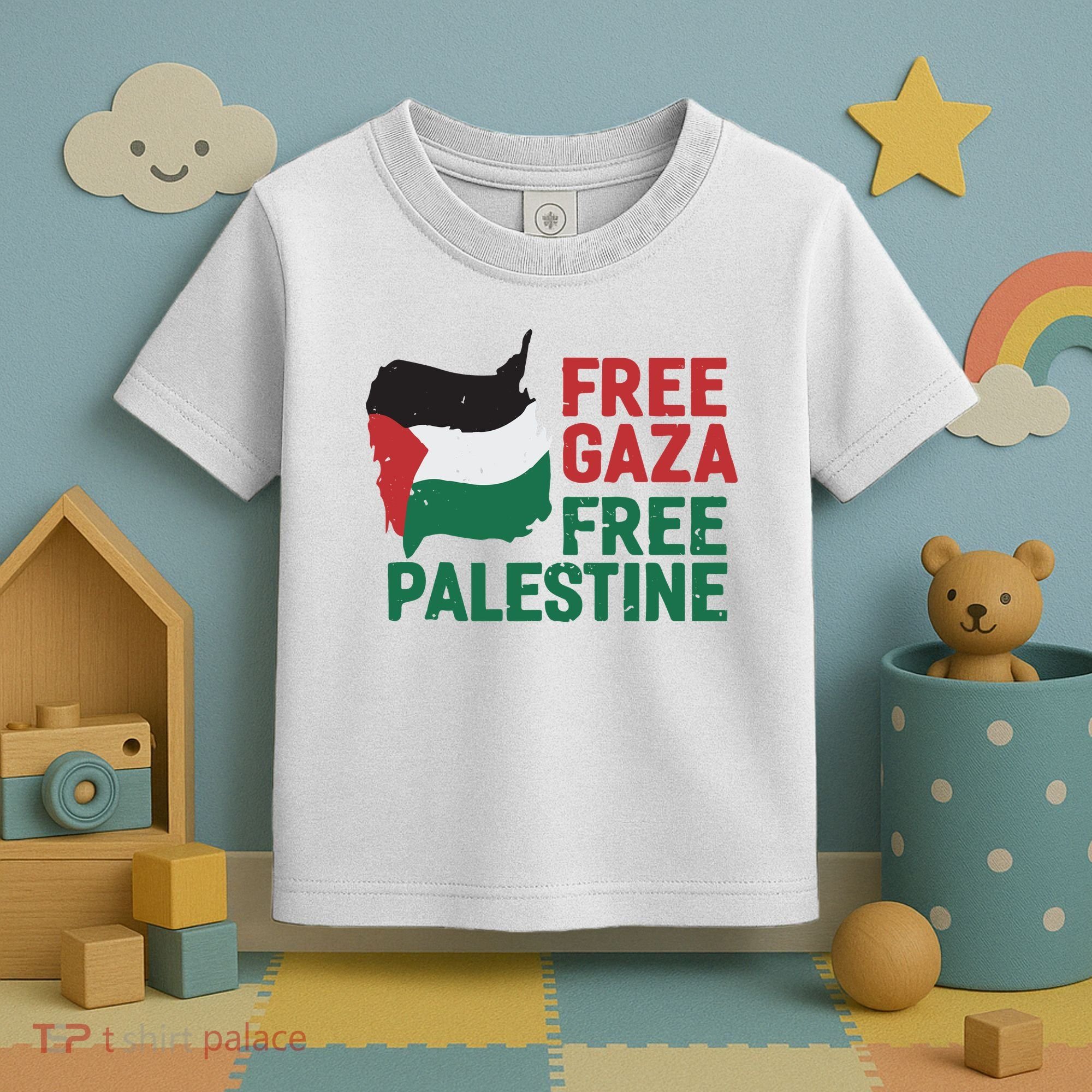 Free Palestine Stand With Palestine Activist Equality Toddler T-Shirt