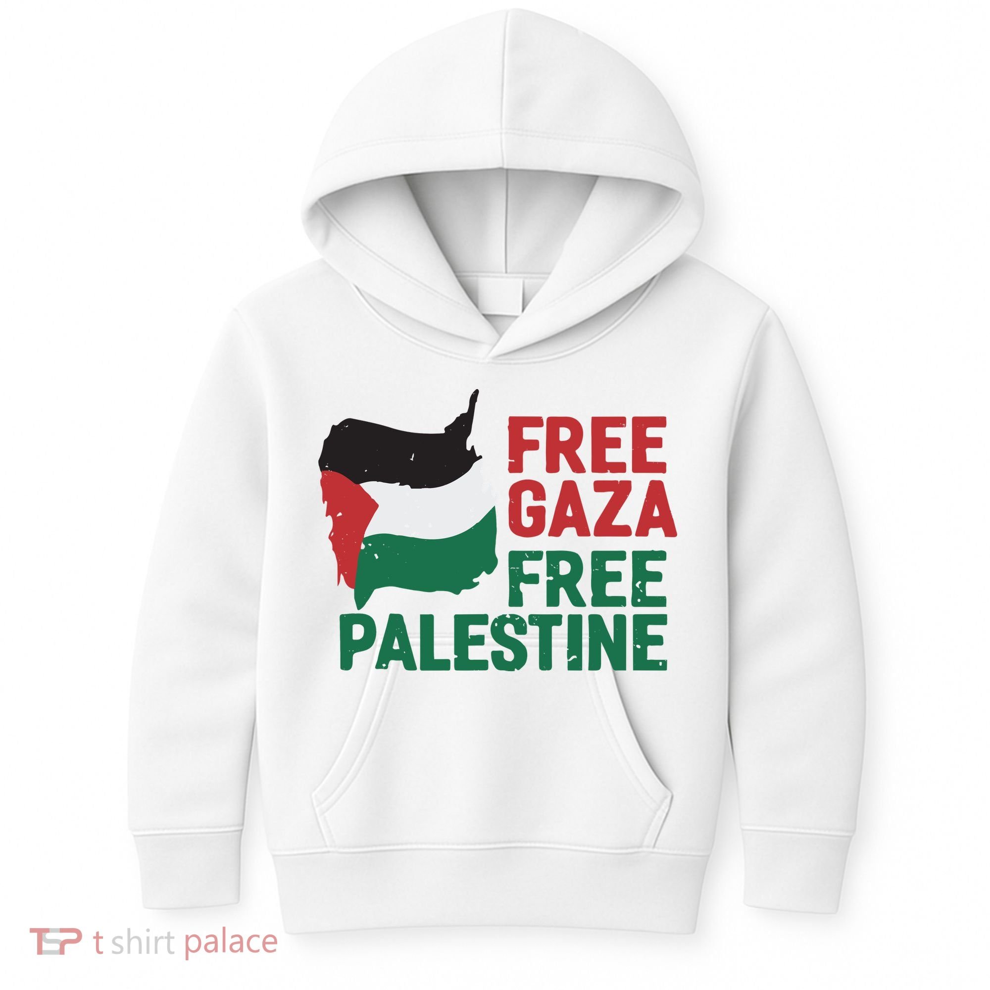 Free Palestine Stand With Palestine Activist Equality Kids Hoodie
