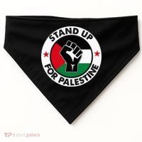 Free Palestine Stand up For Palestine USA-Made Doggie Bandana thumb 0