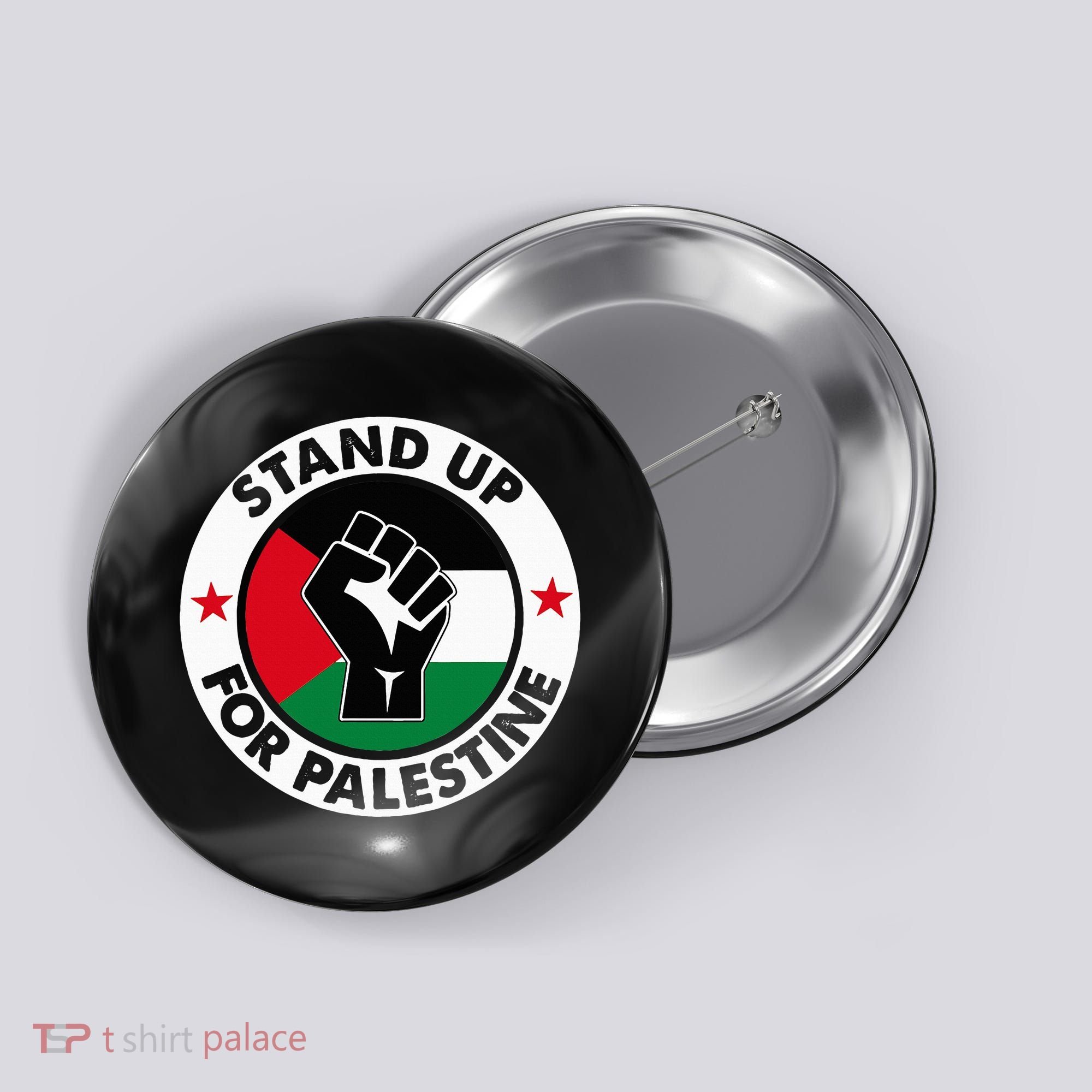 Free Palestine Stand up For Palestine Button