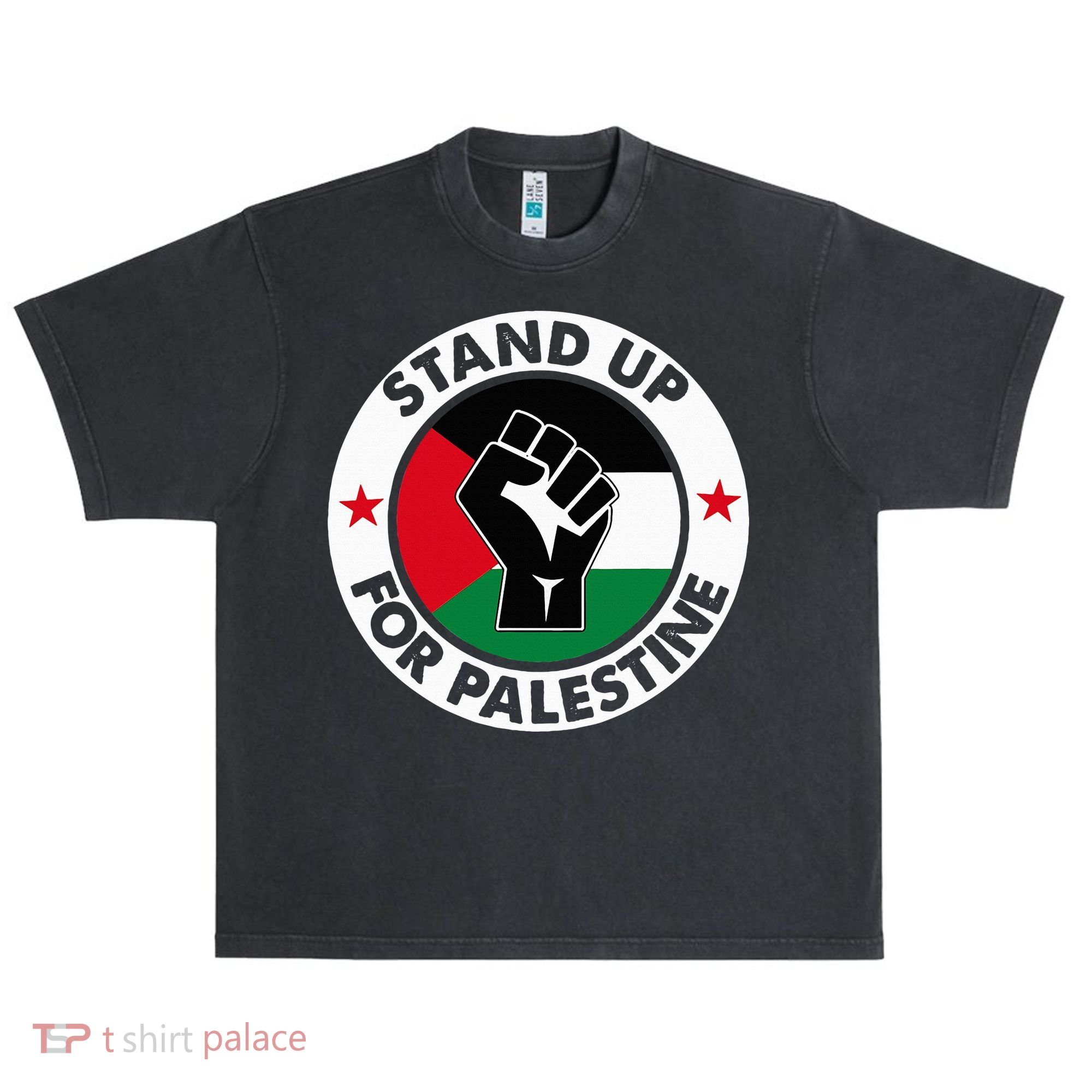 Free Palestine Stand up For Palestine Urban Oversized Heavyweight T-Shirt
