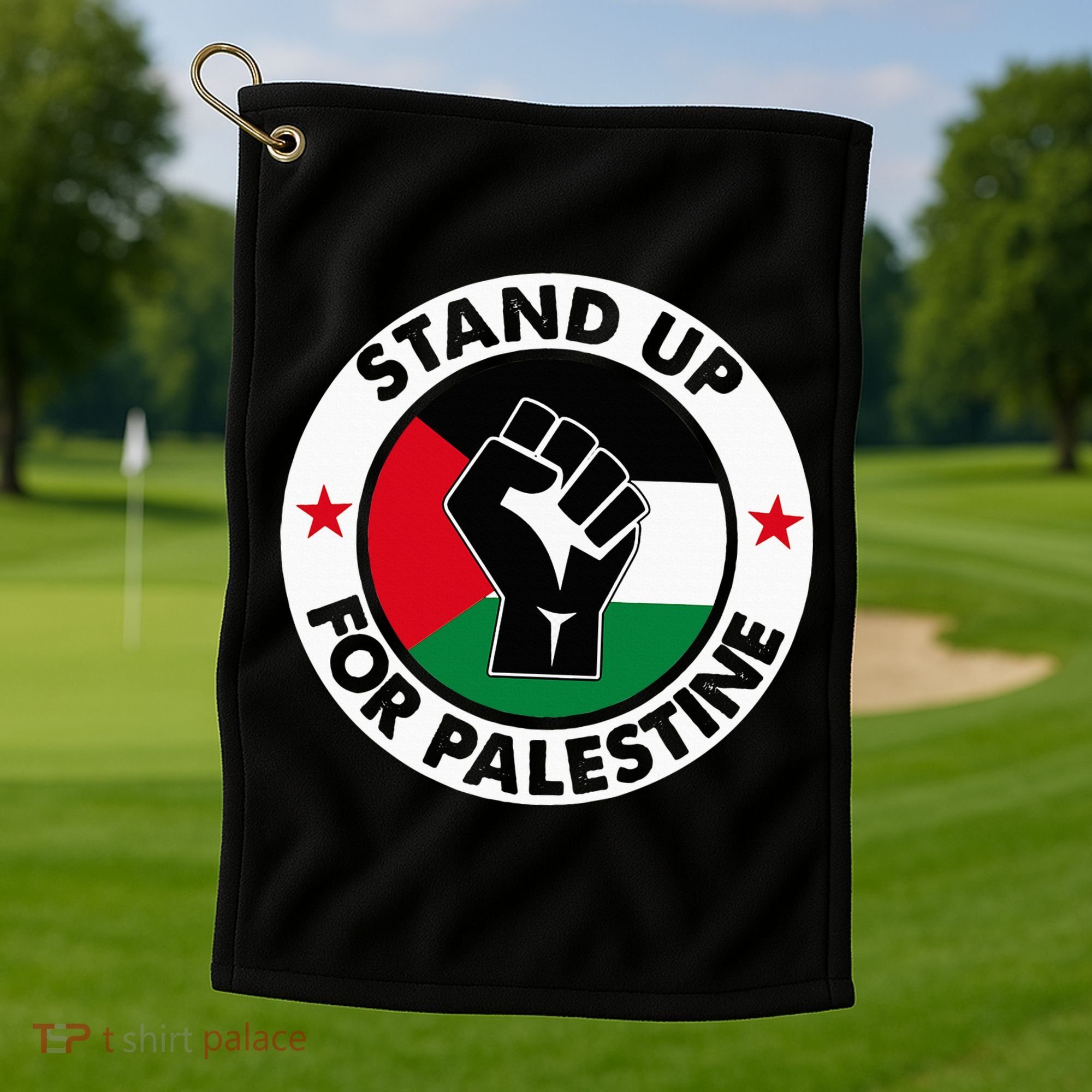 Free Palestine Stand up For Palestine Golf Towel