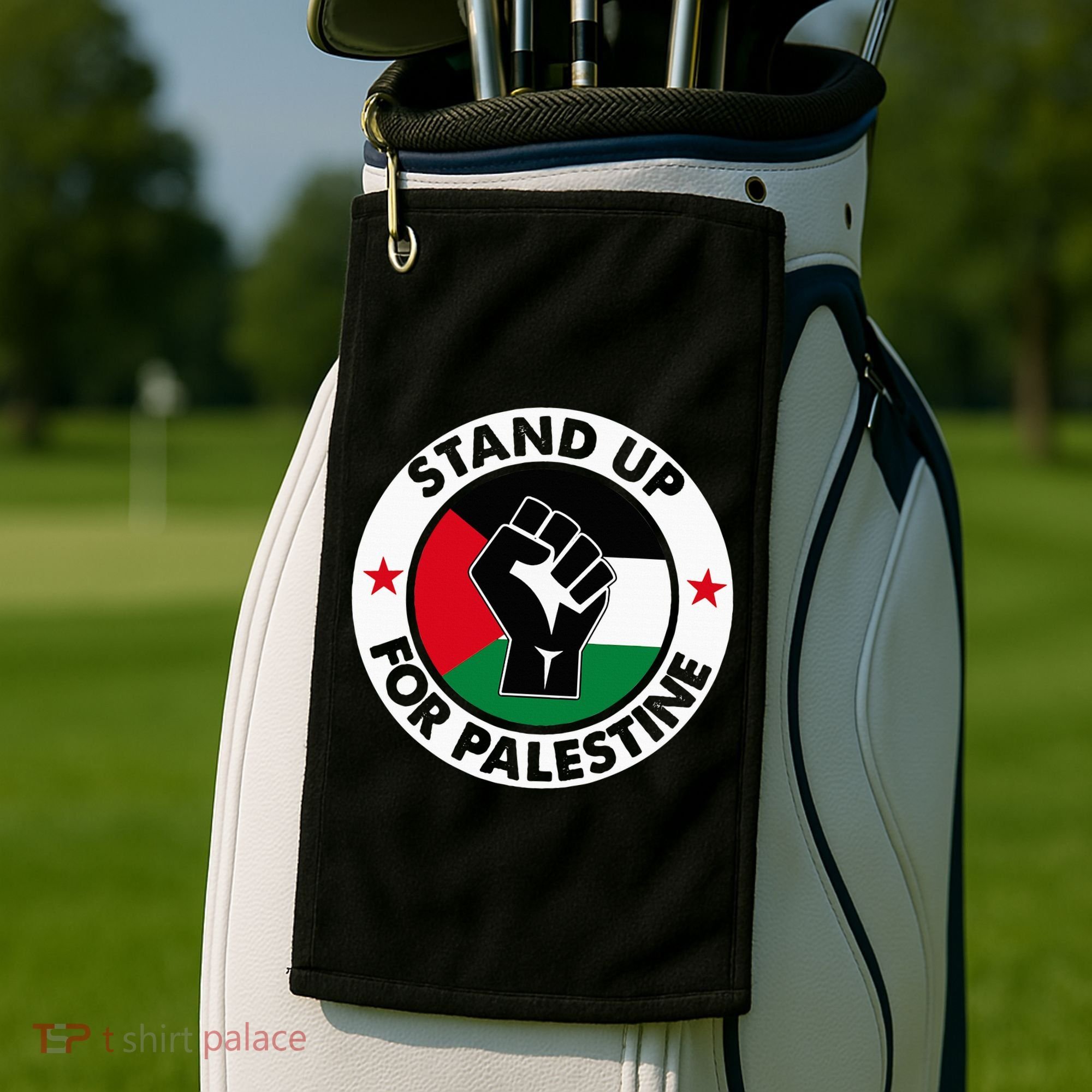 Free Palestine Stand up For Palestine Golf Towel