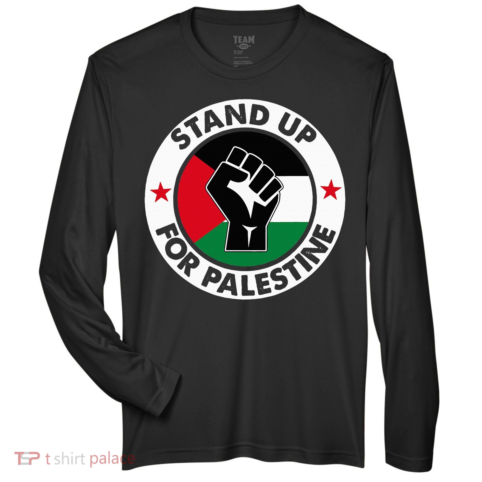 Free Palestine Stand up For Palestine Zone Performance Long-Sleeve T-Shirt