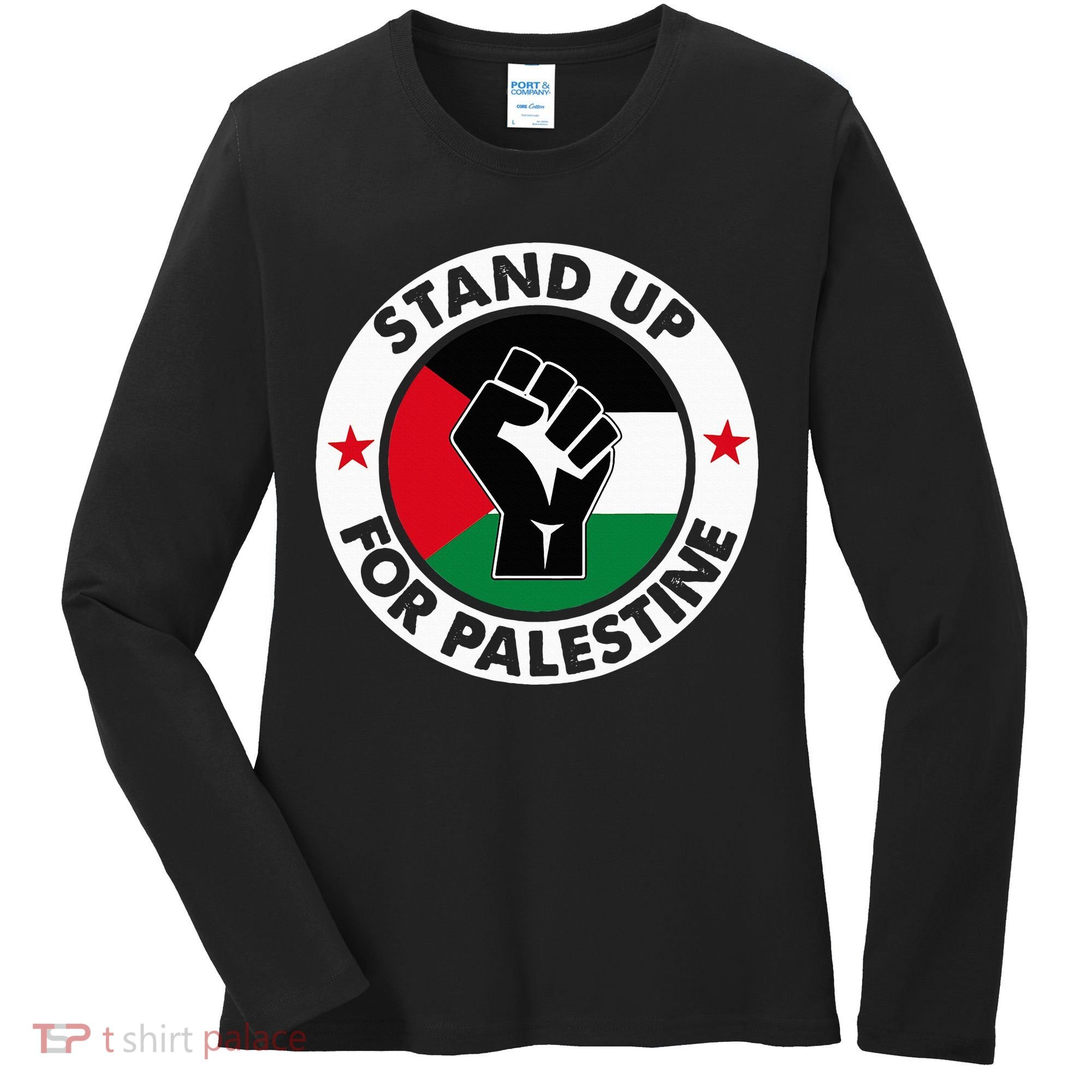 Free Palestine Stand up For Palestine Women's Long Sleeve Shirt