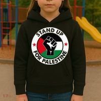 Free Palestine Stand up For Palestine Kids Hoodie thumb 3