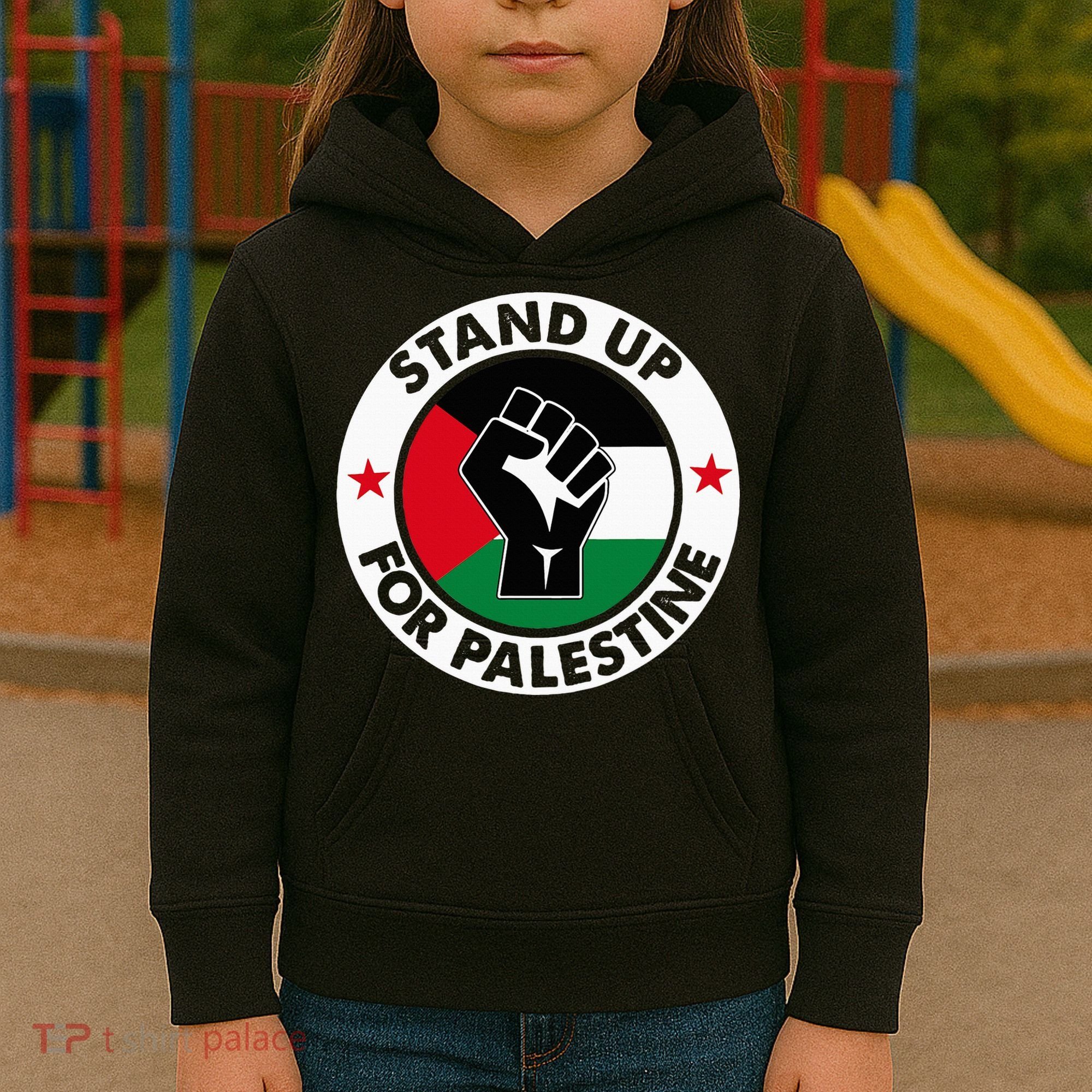 Free Palestine Stand up For Palestine Kids Hoodie