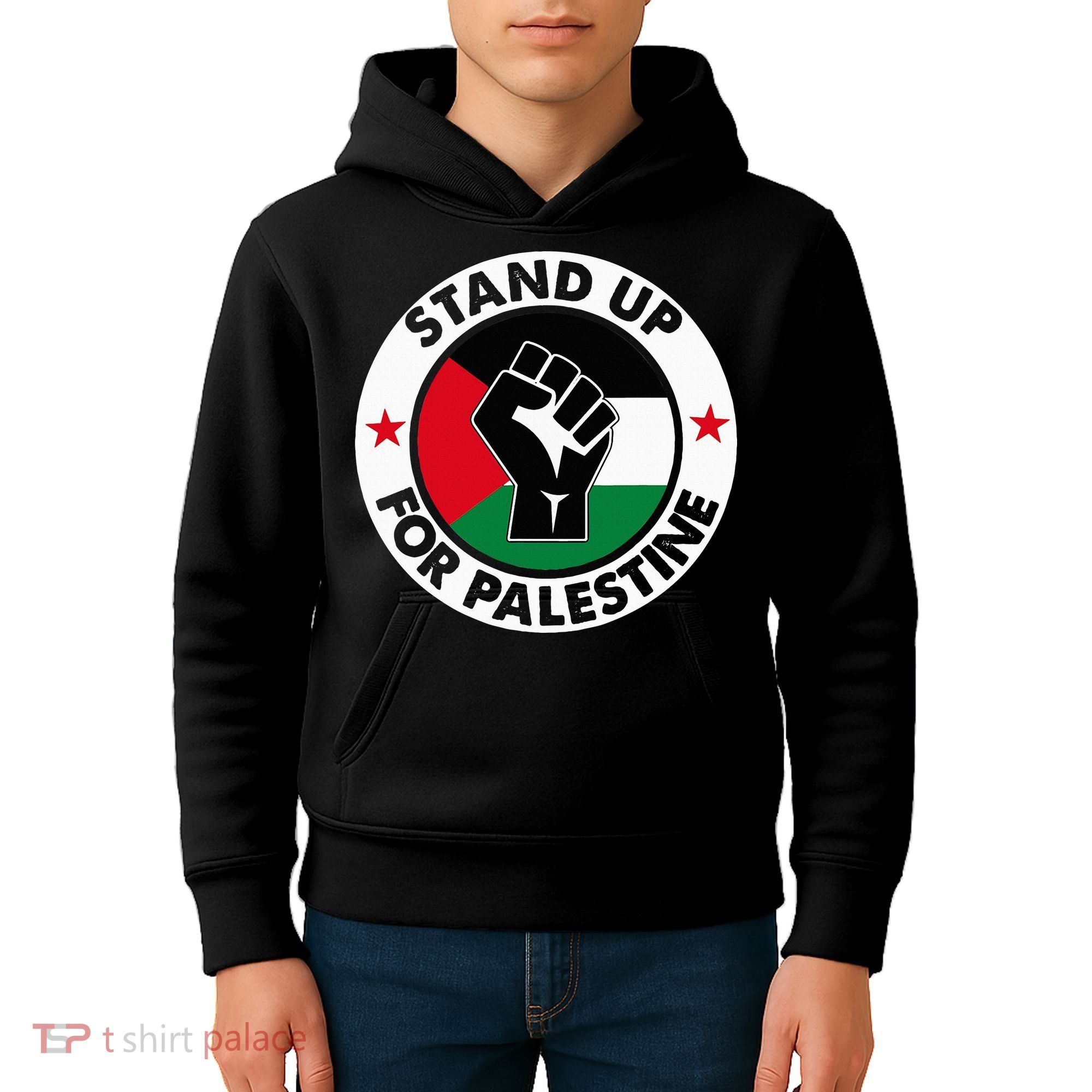 Free Palestine Stand up For Palestine Kids Hoodie
