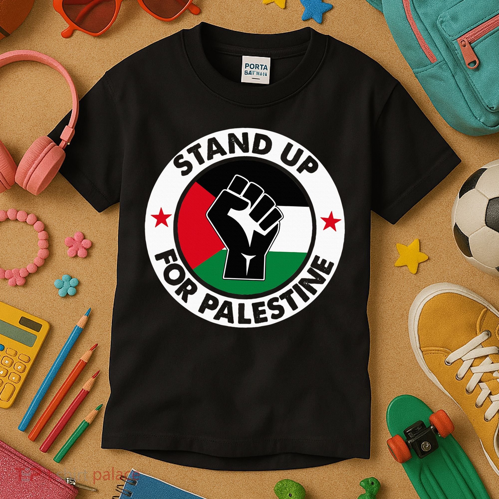Free Palestine Stand up For Palestine Kids T-Shirt