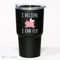 Flying Pig Shirts When Pigs Fly I Believe I Can Fly Tumbler thumb 0