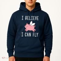 Flying Pig Shirts When Pigs Fly I Believe I Can Fly Hoodie thumb 2