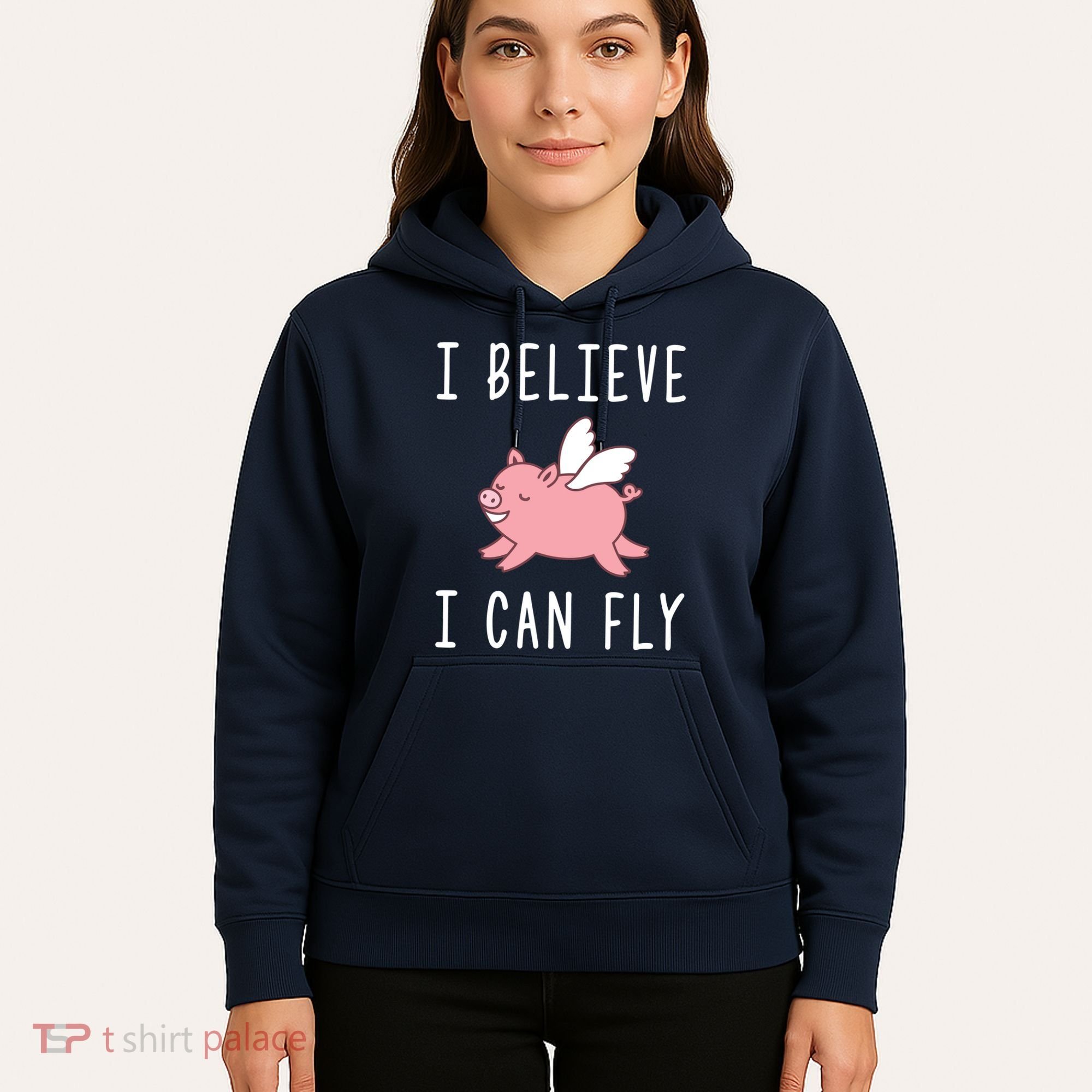 Flying Pig Shirts When Pigs Fly I Believe I Can Fly Hoodie