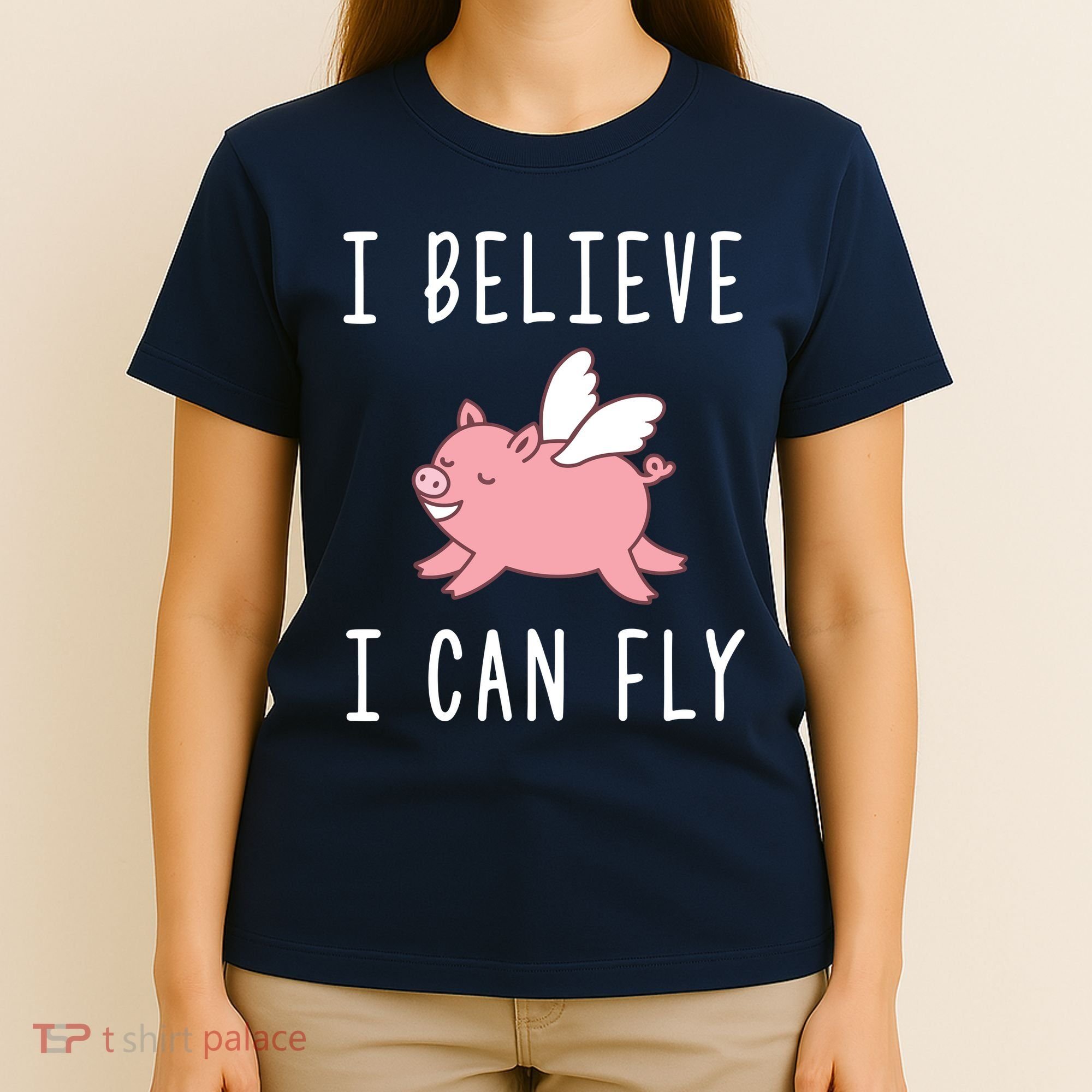 Flying Pig Shirts When Pigs Fly I Believe I Can Fly T-Shirt