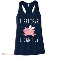 Flying Pig Shirts When Pigs Fly I Believe I Can Fly Women's Tank Top thumb 0
