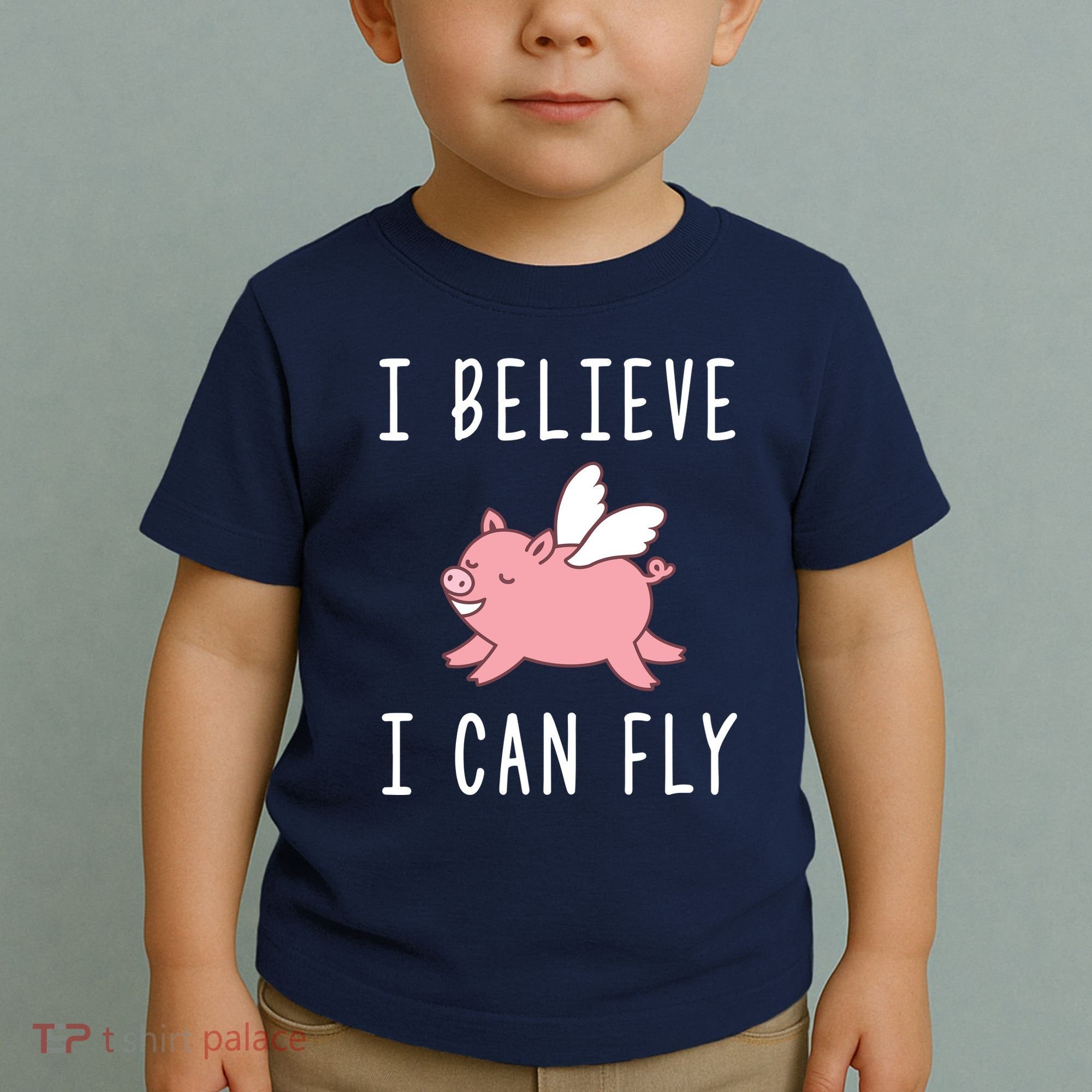 Flying Pig Shirts When Pigs Fly I Believe I Can Fly Toddler T-Shirt