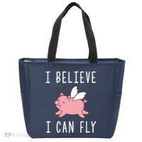 Flying Pig Shirts When Pigs Fly I Believe I Can Fly Tote Bag thumb 0