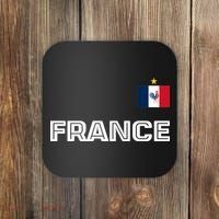 France Pride Soccer Team Flag Coaster thumb 0