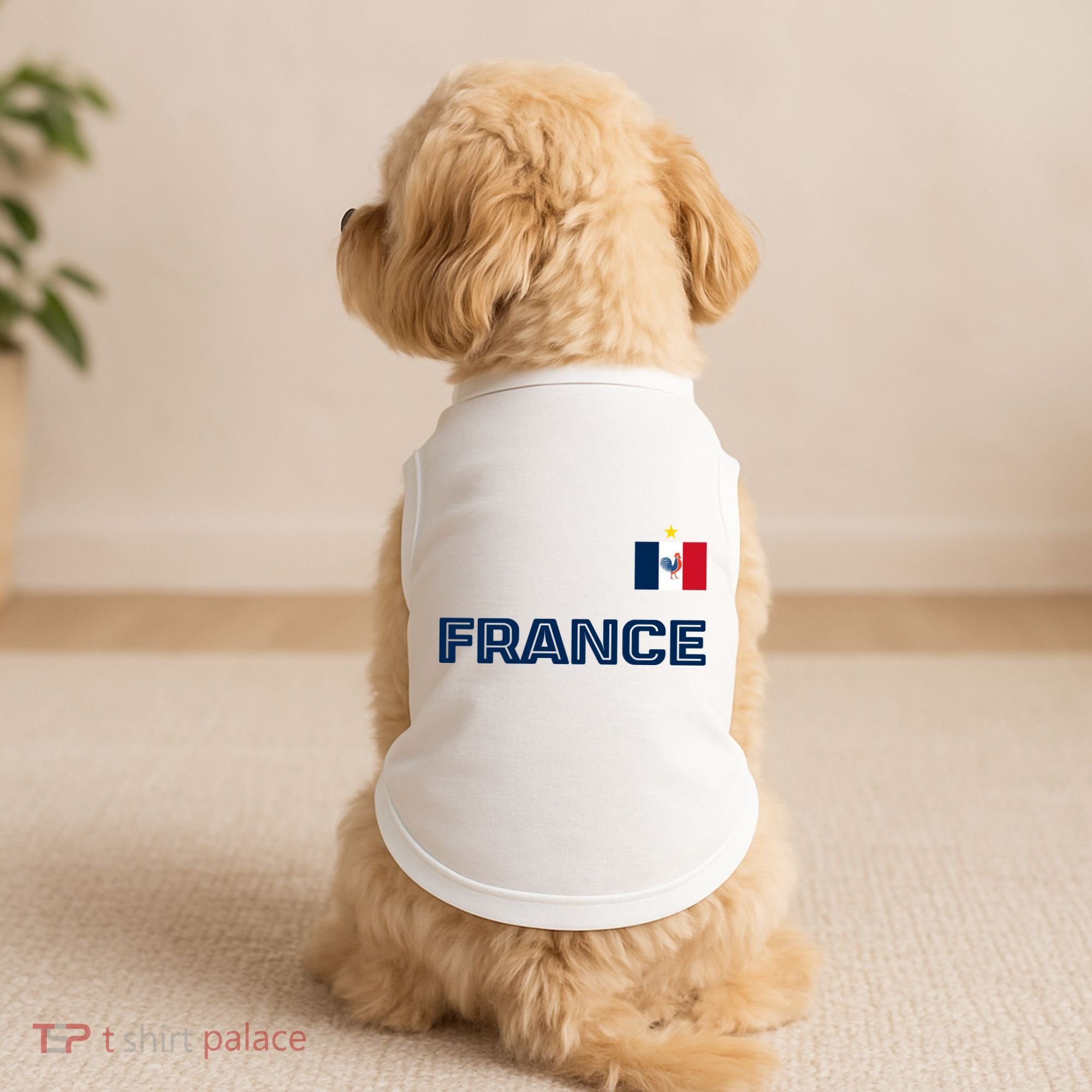 France Pride Soccer Team Flag Doggie Tank