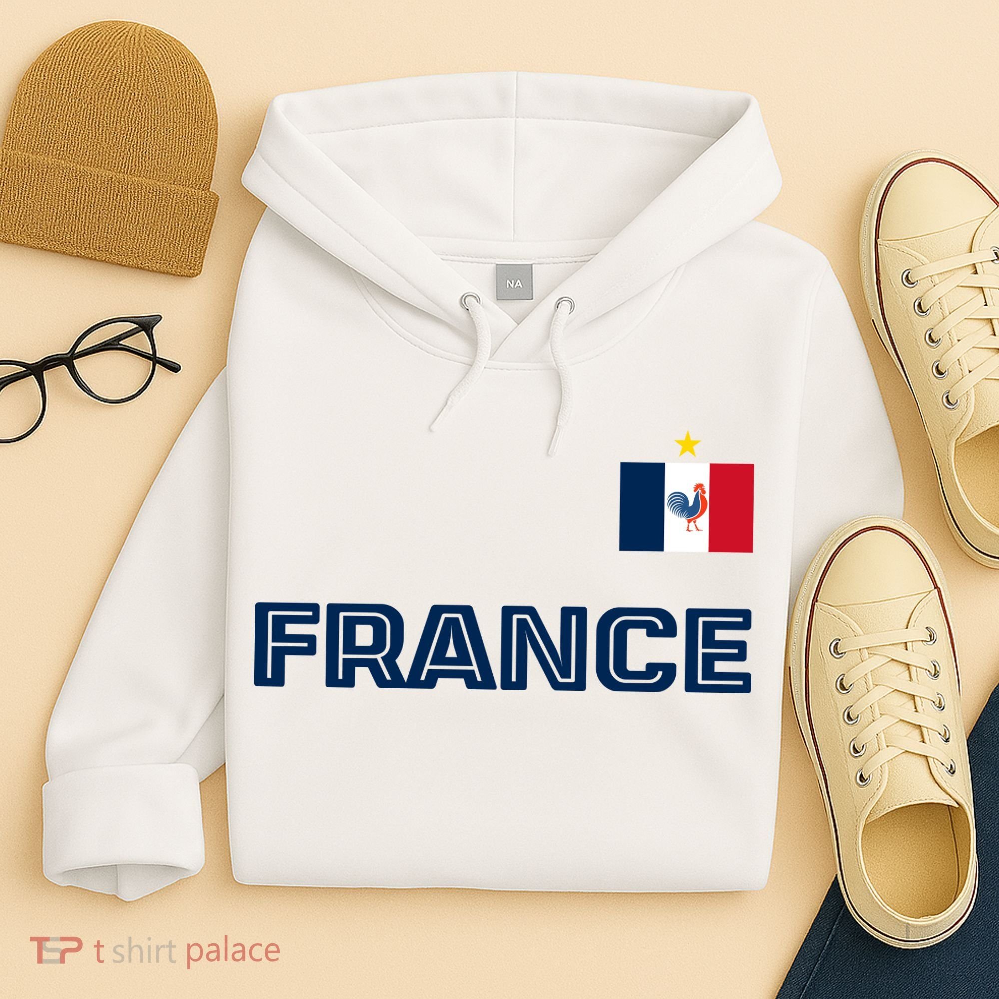 France Pride Soccer Team Flag Hoodie