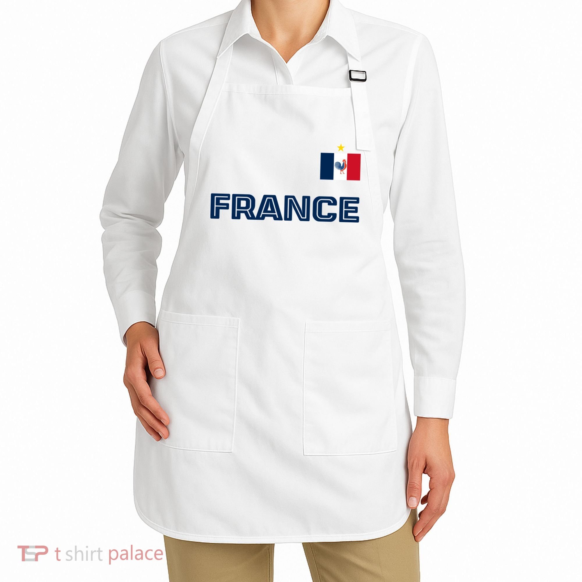 France Pride Soccer Team Flag Apron