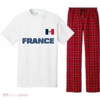 France Pride Soccer Team Flag Pajama Set thumb 0