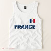 France Pride Soccer Team Flag Tank Top thumb 2