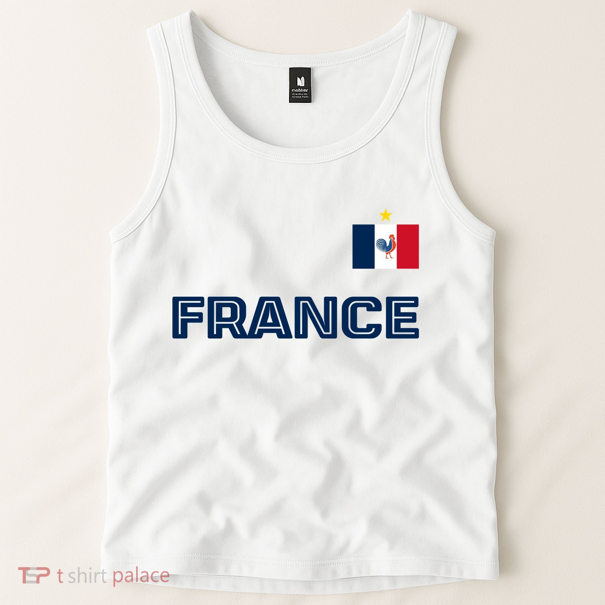 France Pride Soccer Team Flag Tank Top