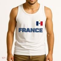 France Pride Soccer Team Flag Tank Top thumb 3