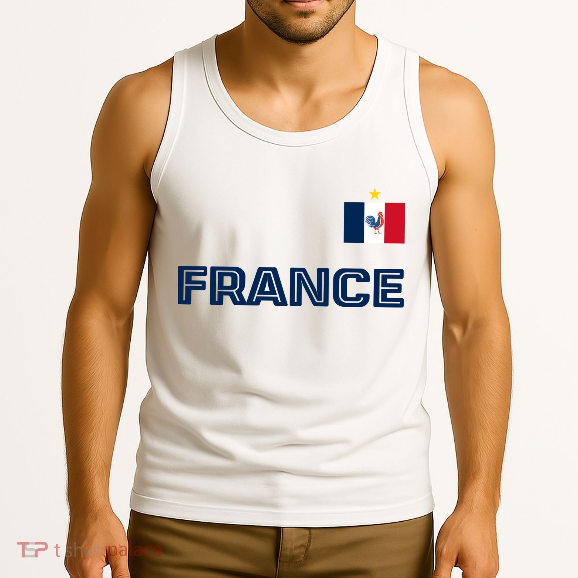 France Pride Soccer Team Flag Tank Top
