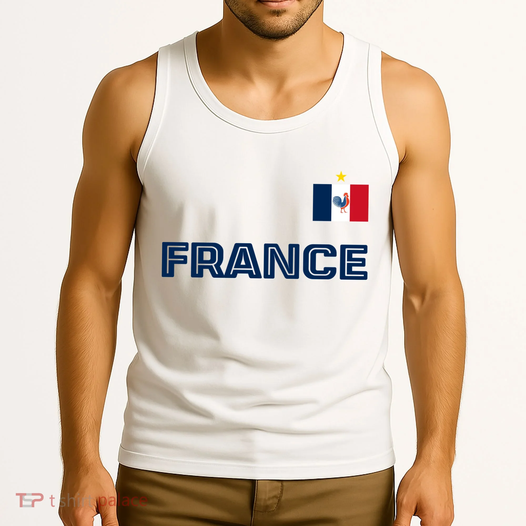 France Pride Soccer Team Flag Tank Top