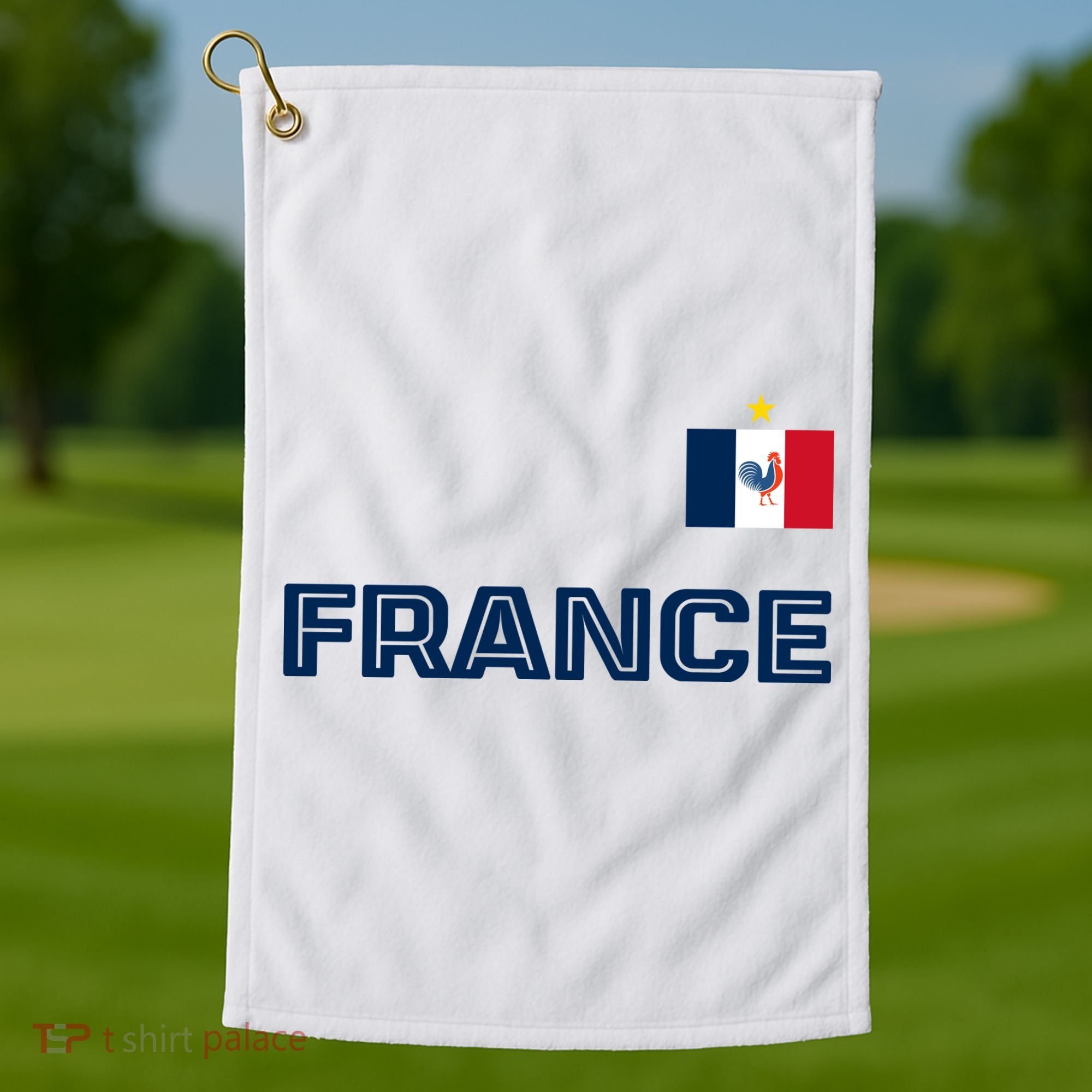 France Pride Soccer Team Flag Golf Towel