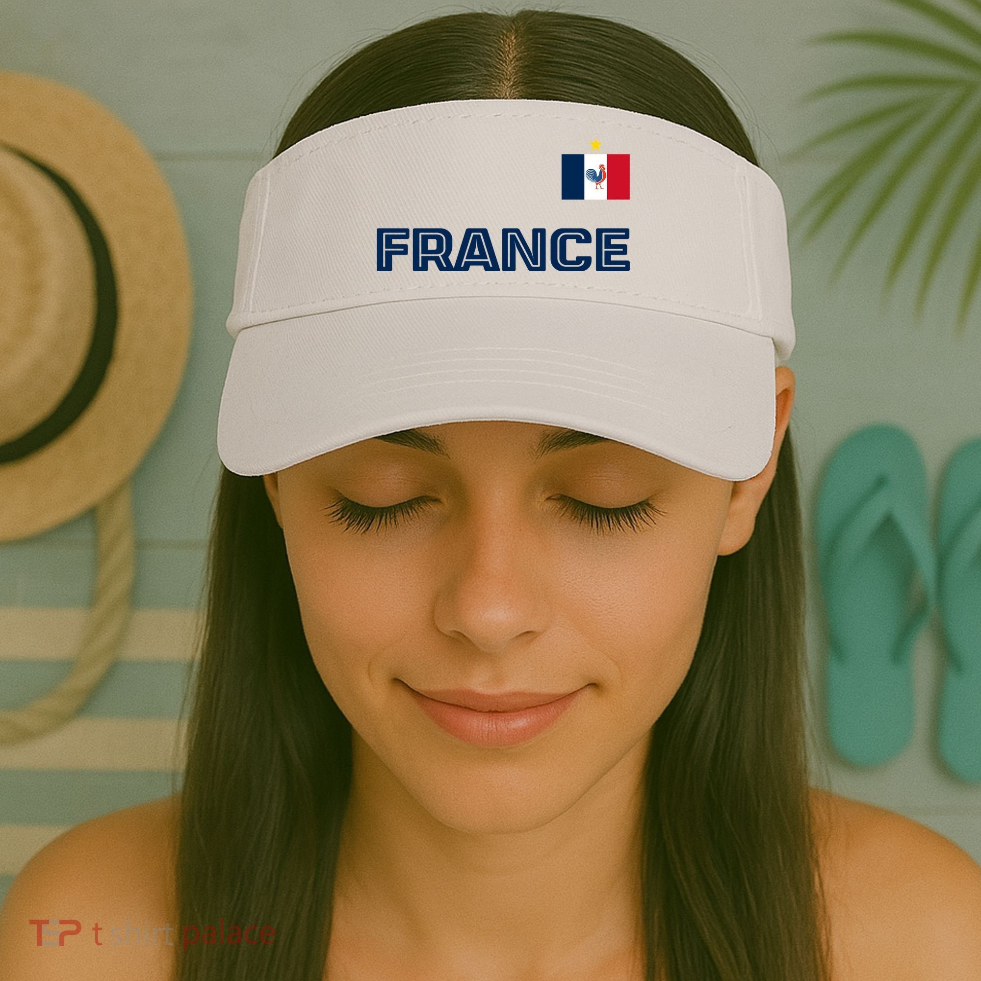 France Pride Soccer Team Flag Visor