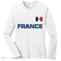 France Pride Soccer Team Flag Women's Long Sleeve Shirt thumb 0