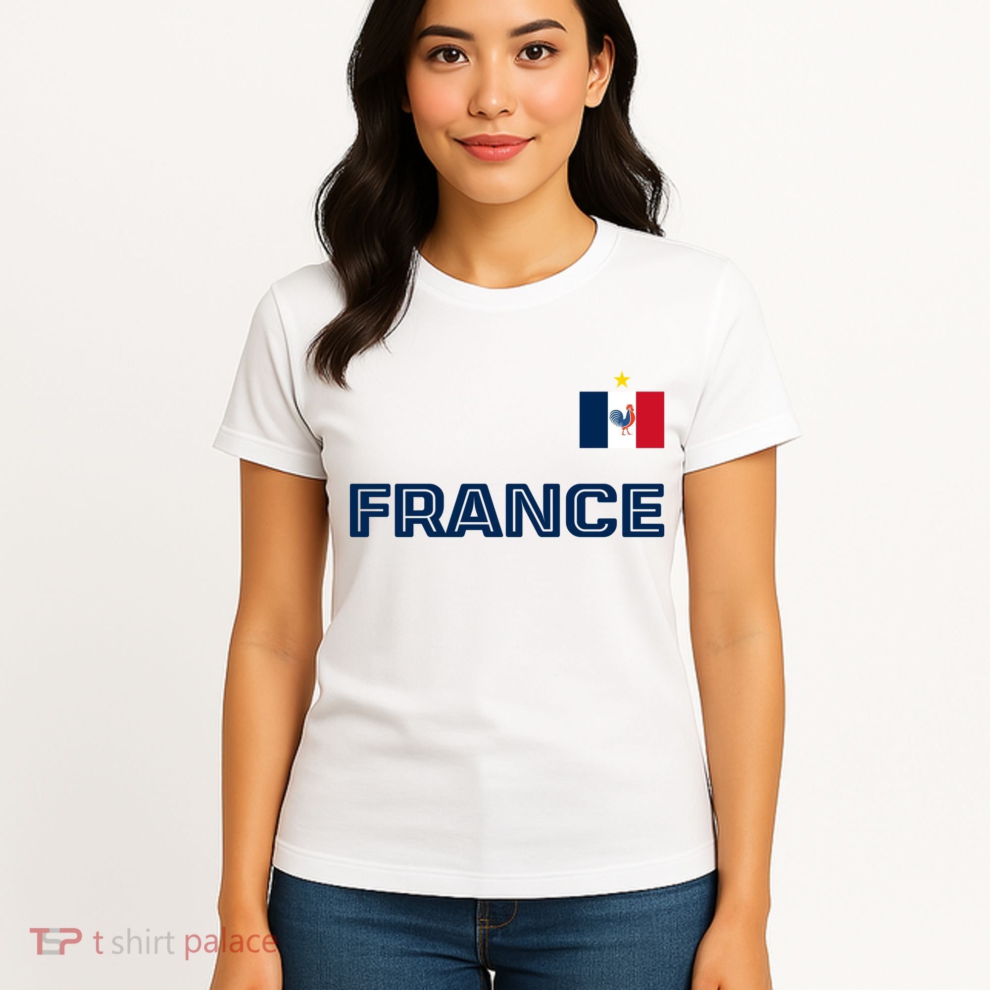 France Pride Soccer Team Flag Women's T-Shirt