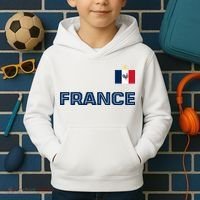 France Pride Soccer Team Flag Kids Hoodie thumb 2