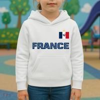 France Pride Soccer Team Flag Kids Hoodie thumb 3