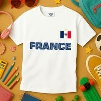 France Pride Soccer Team Flag Kids T-Shirt thumb 3