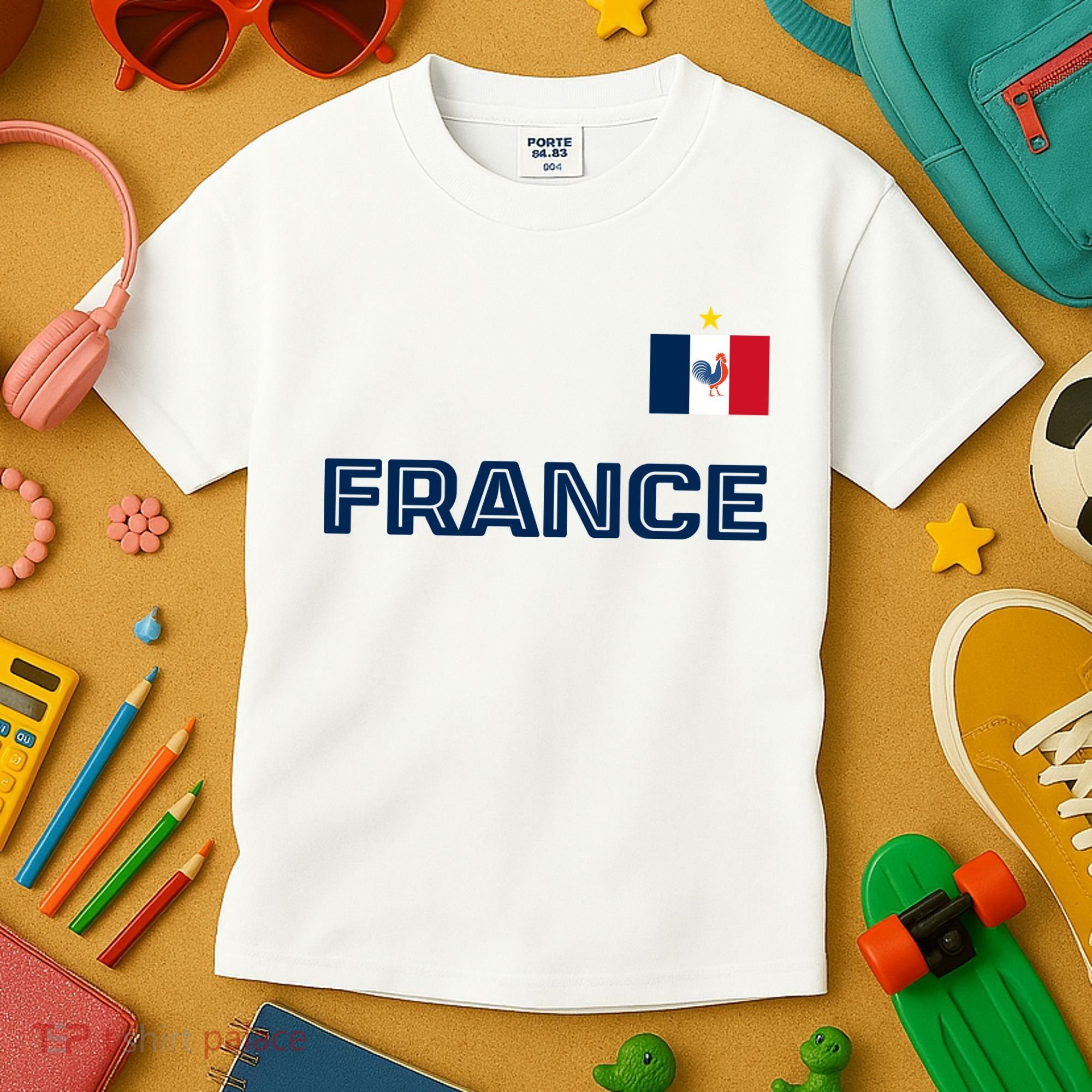 France Pride Soccer Team Flag Kids T-Shirt