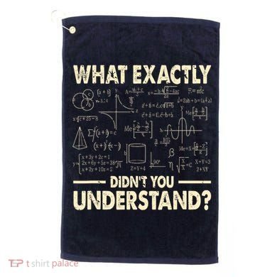 Funny Physicist Scienctist Nerd Geek Gift Physics Golf Towel