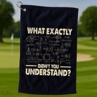 Funny Physicist Scienctist Nerd Geek Gift Physics Golf Towel thumb 1