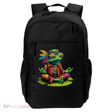Frog Peace Sign Hippie Frog Backpack