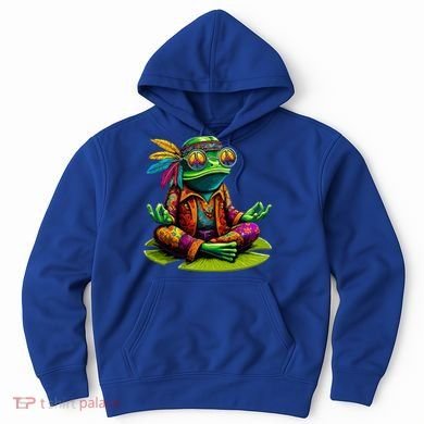 Frog Peace Sign Hippie Frog Hoodie