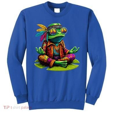 Frog Peace Sign Hippie Frog Sweatshirt