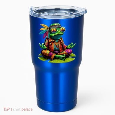 Frog Peace Sign Hippie Frog Tumbler