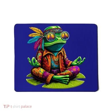 Frog Peace Sign Hippie Frog Mousepad