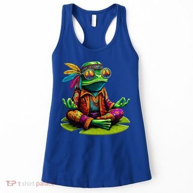 Frog Peace Sign Hippie Frog Women's Tank Top