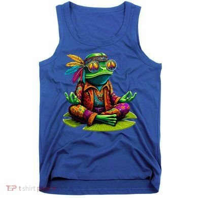 Frog Peace Sign Hippie Frog Tank Top